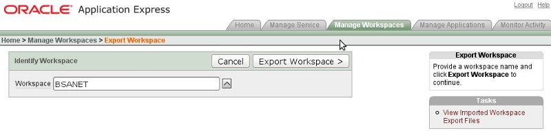 Workspace Export