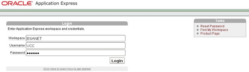 APEX connection APEX connection
