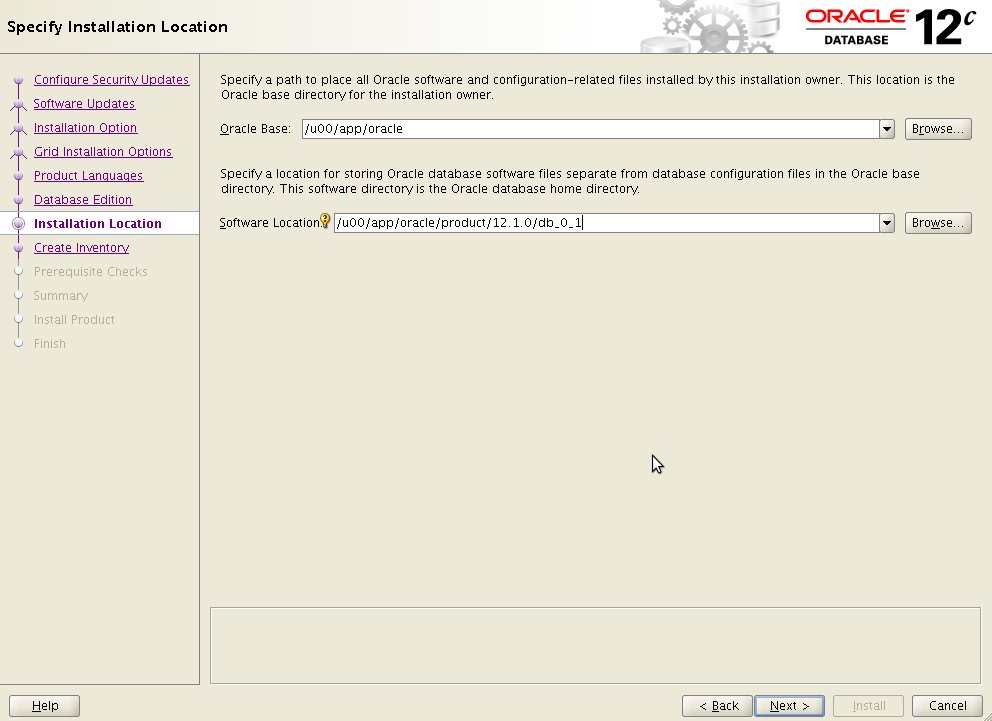 Specify Installation Location