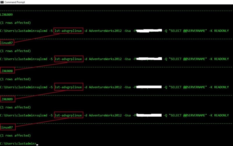 blog 121 - ag linux first test sqlcmd