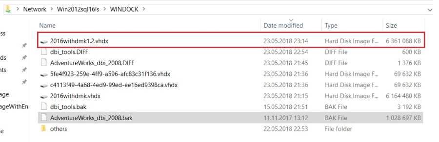 blog 133 - 11- windocks - cloned db size diff