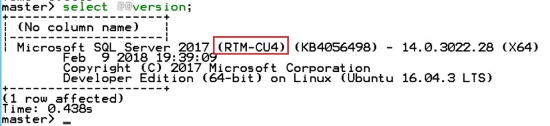 blog 137 - 0 - mssql-cli sql version