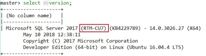 blog 137 - 51- mssql-cli sql version swarm
