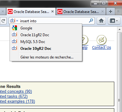 firefox add-on oracle mysql documentation