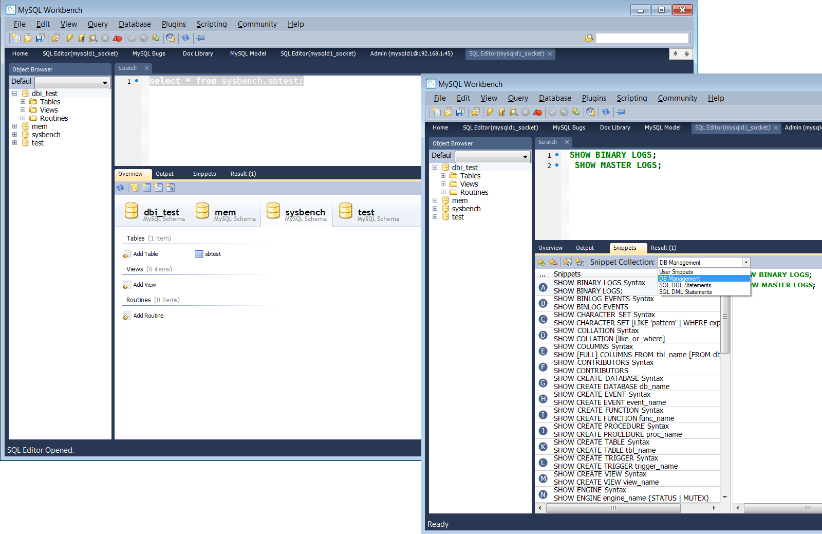 MySQL Workbench