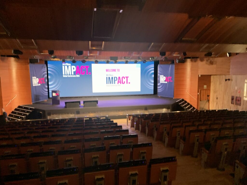 Picture of the Auditorium of the M-Files IMPACT 2024 Global Conference.