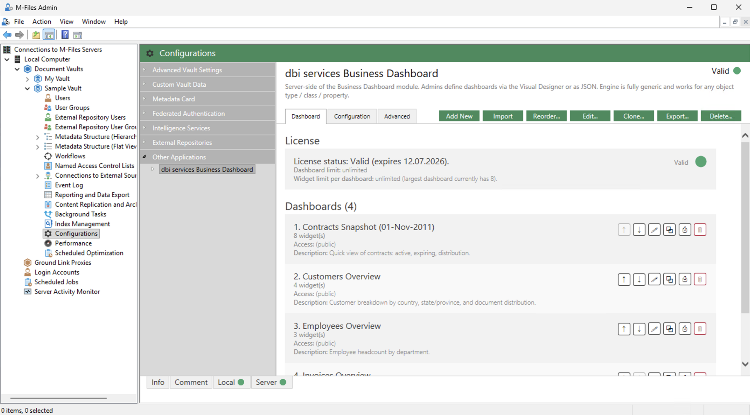 Business Dashboard Admin part