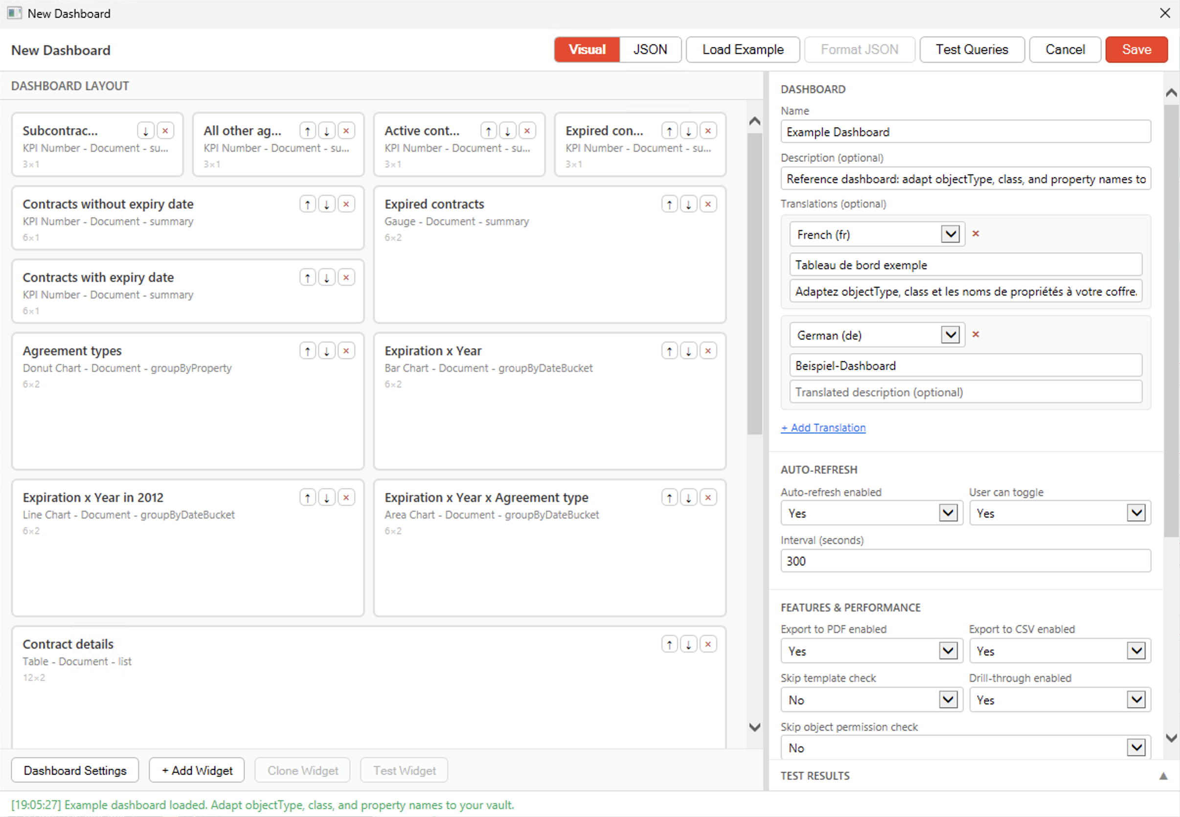 Business Dashboard Visual Designer